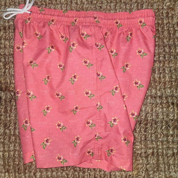 Mens swim shorts by Trunks Surk & Swim 3 pocket Coral Tropic sz Med. like *NEW* - Picture 3 of 12